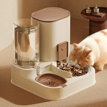 Large Capacity Automatic Cat Water Dispenser with Dry Wet Separation for Food and Water Supplies