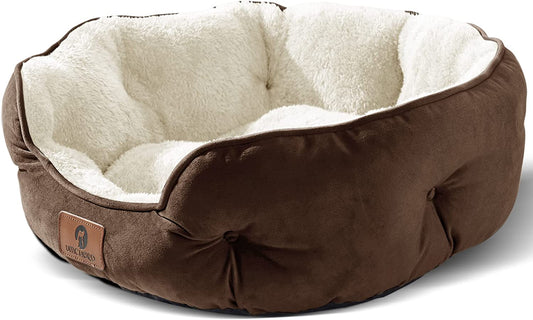 Premium 20-Inch Small Dog and Cat Bed, Extra Soft and Machine Washable