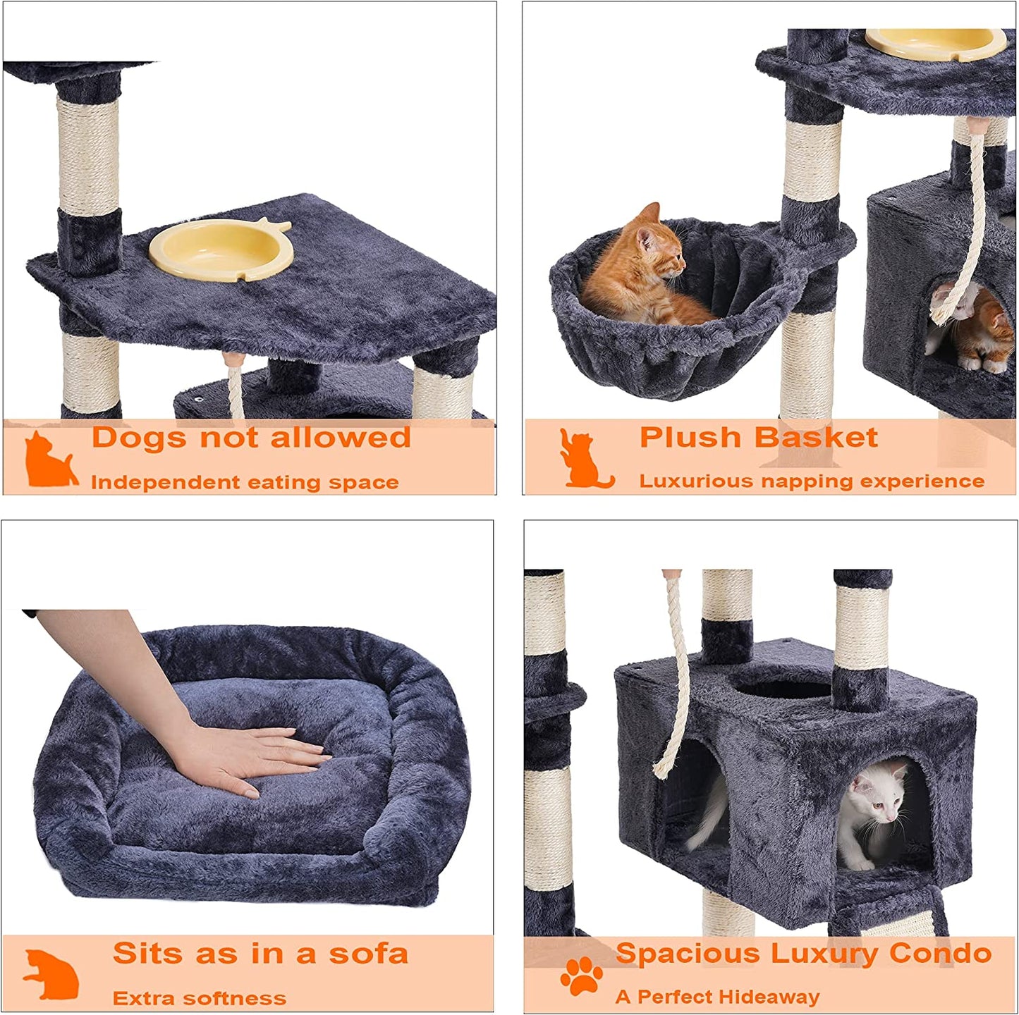 Cat Tree Tower For Indoor Multi-Level